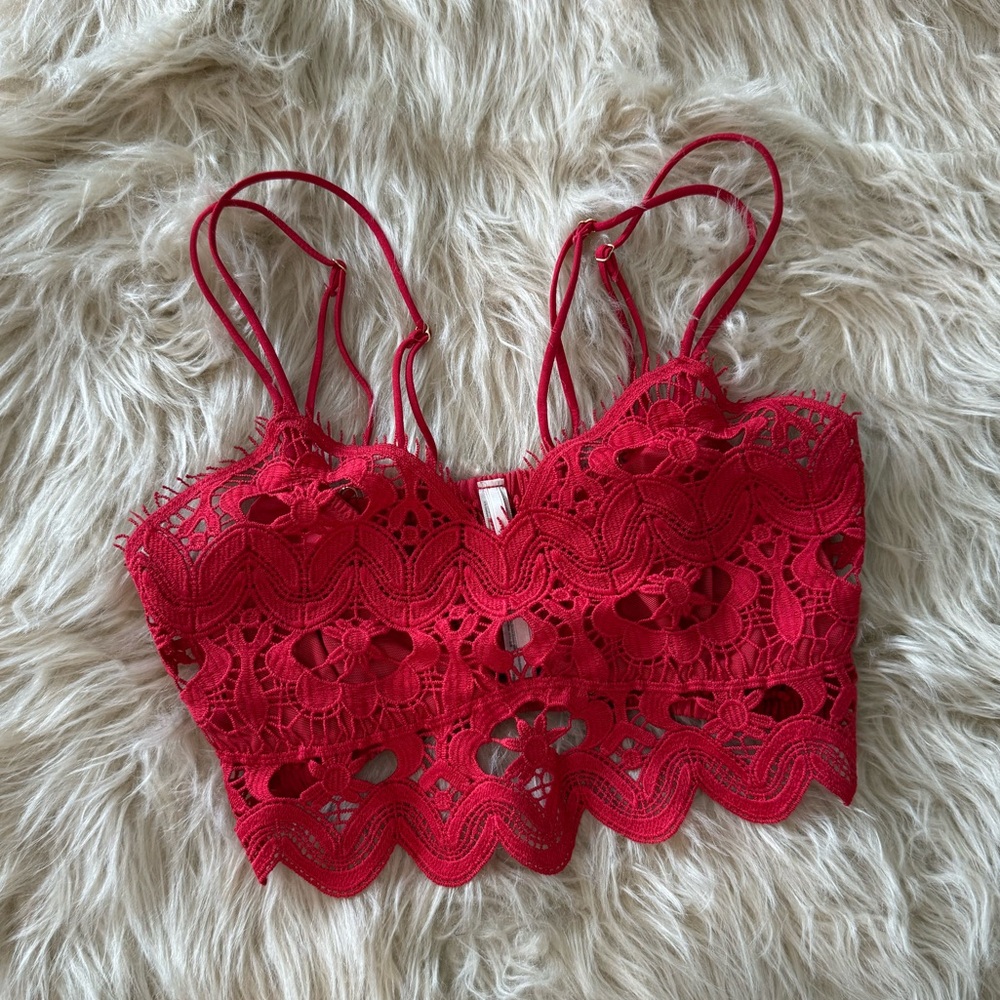 Anthropologie Vivette Lace Bra Top